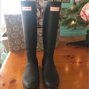 Hunter original tall rain boots-adjustable calf